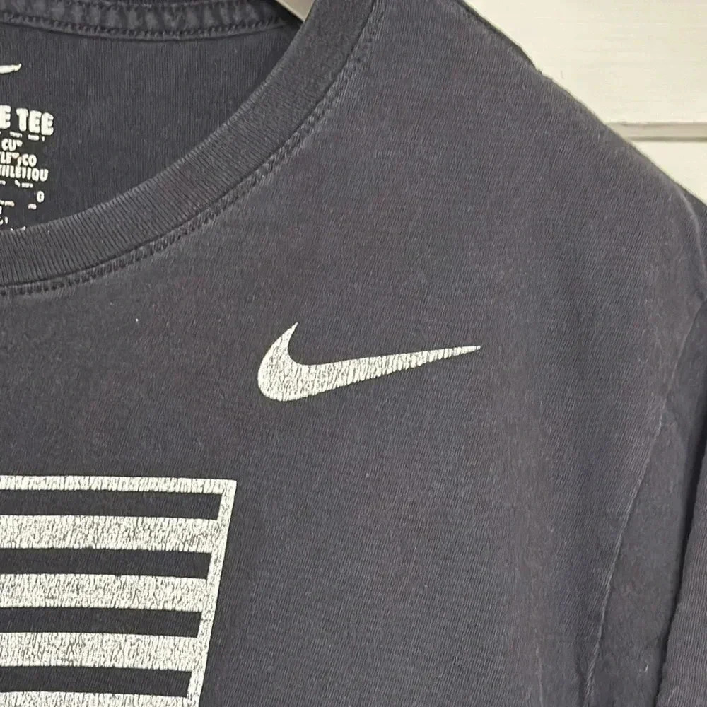 NIKE The Nike Tee Rio De Janeiro Black Tshirt olympics lg round neck Unisex - Picture 3 of 5